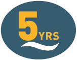 5 year warranty